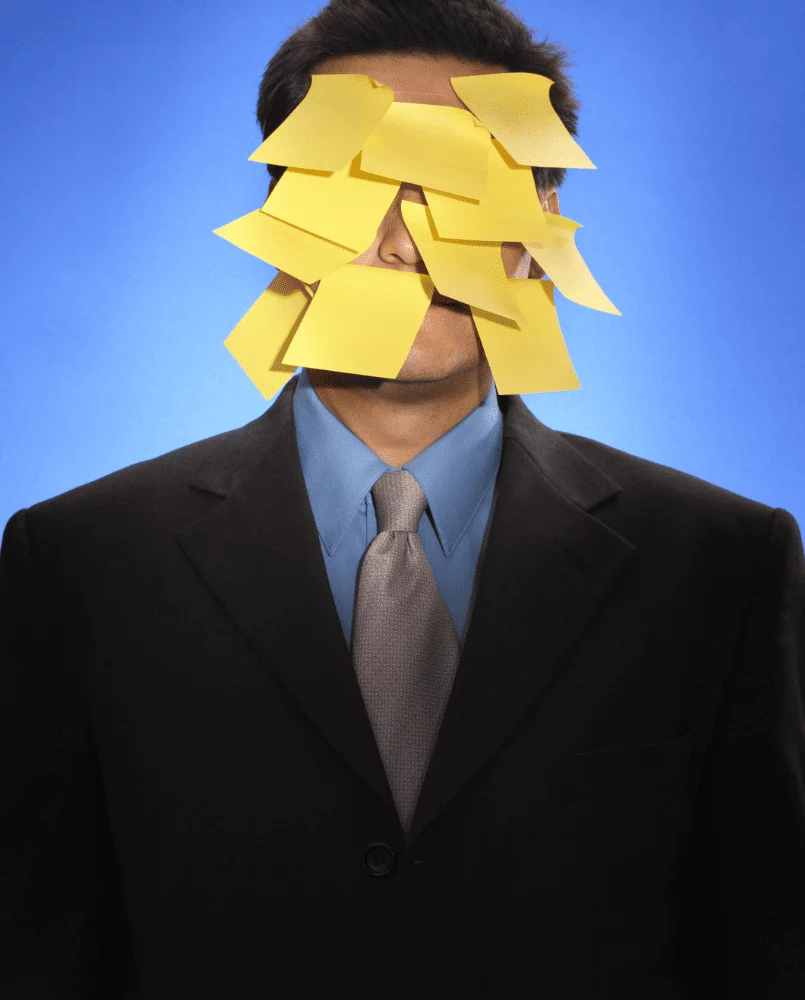 lesprodici. homme aux post-it pour ScanRH by Diafym®